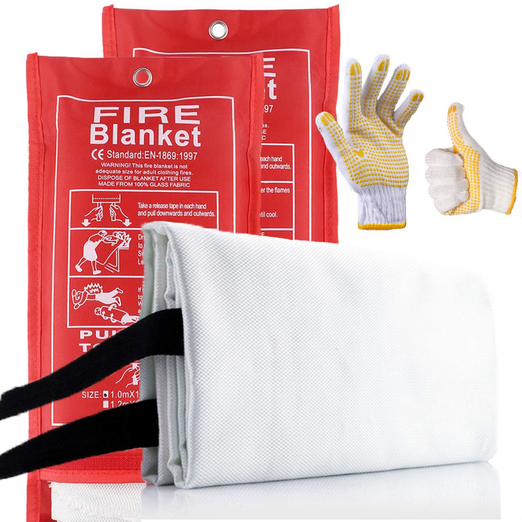 Welding Fire Blanket,Suitable for welding and Laboratories,fireproof blanket, portable and convenient,fire-resistant and heat-resistant, silicone coating，BSI-Certified Fire Emergency Blanket,
