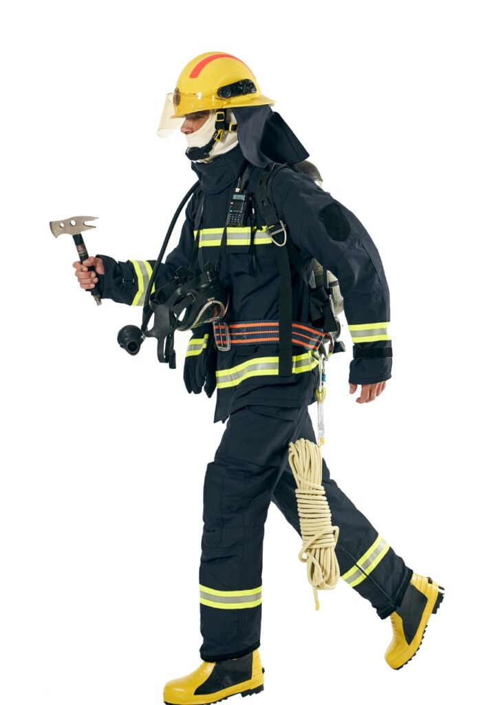 High Quality Fire Resistant Coverall Suit Protective Safety Firefighter Suits Forestal Work for Bombeiro with ISO Certification， ISO CCC Fire Fighting Suit