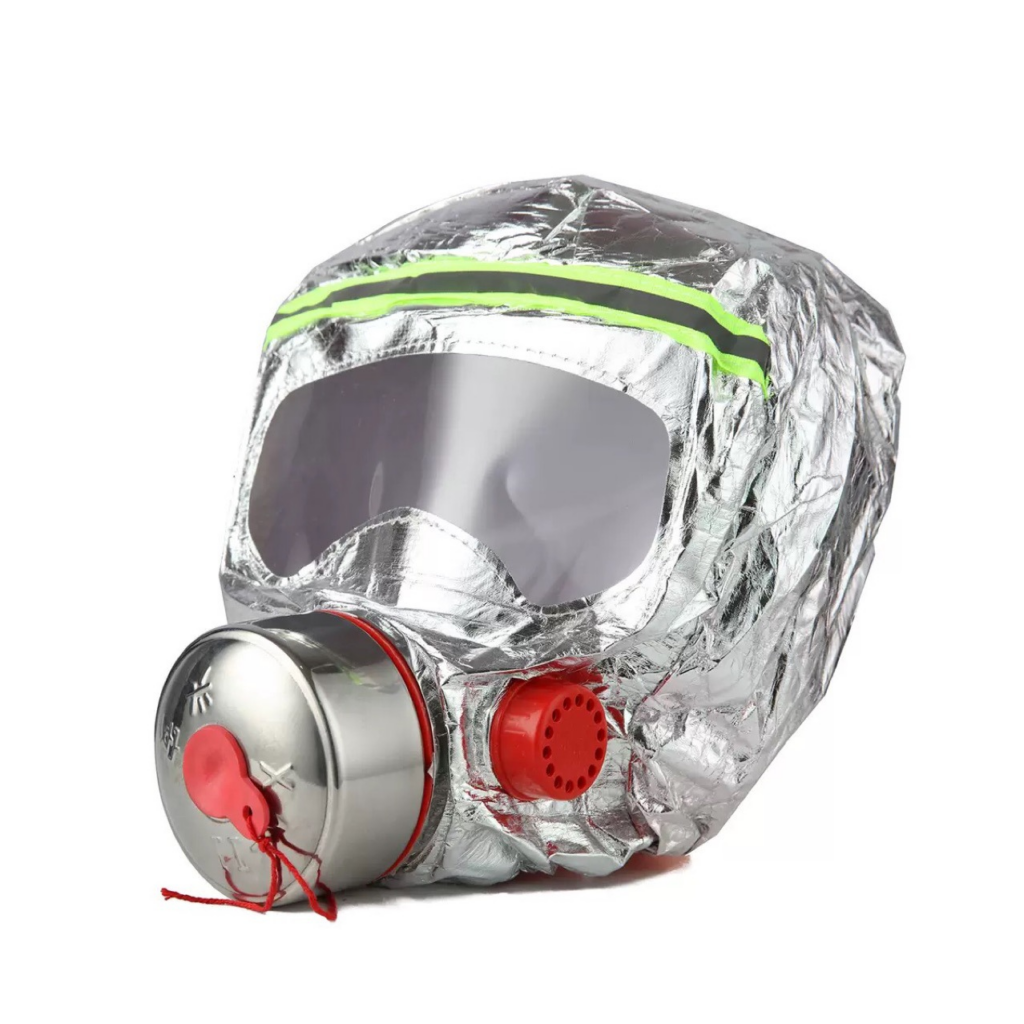 High-quality, Fire Escape Hood – Fire Safety & Emergency Facial Protection – Smoke and Toxic Gas Filtering Mask for Safe Escape,3-ply flame-retardant and dust-proof mask with adjustable nose clip; suitable for home and hotel use.