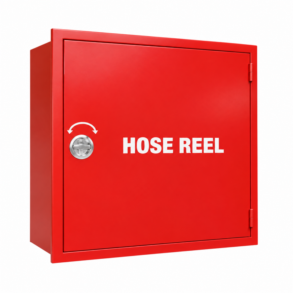 80*80*30cm Fire Hose Reel Cabinet Flame-Retardant Firefighting Equipment,Fire protection piping system, OEM and ODM manufacturers of fire hose reel boxes