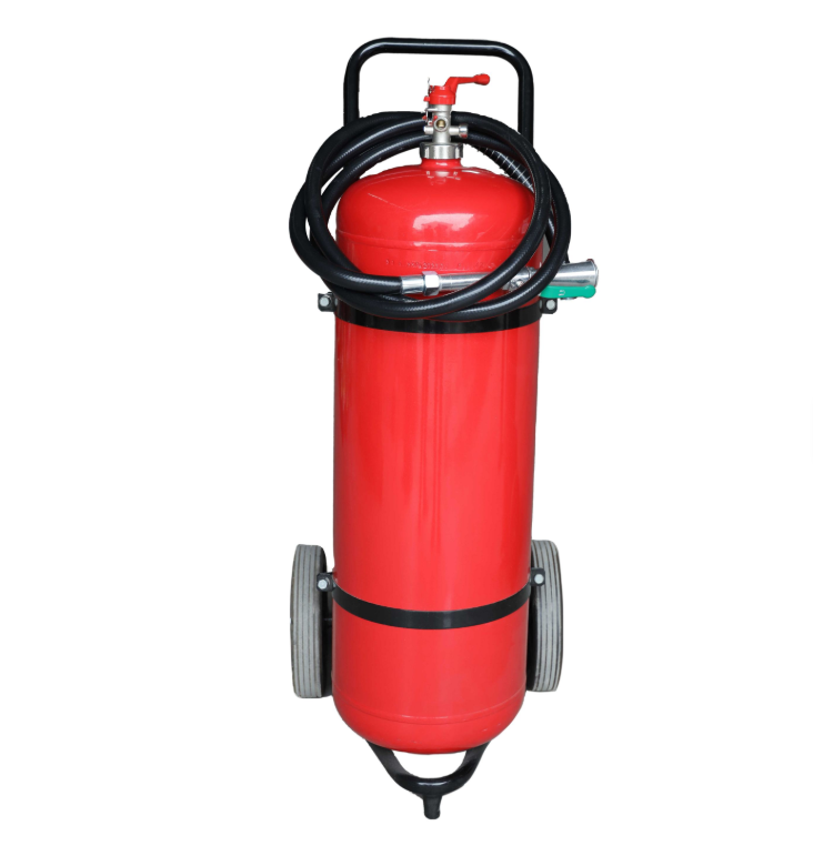 50KG Dry powder wheeled fire extinguisher for Vietnam (compliant with new regulations)，Factory manufacturer; supports OEM & ODM.Vietnamese fire extinguisher，Trolley Fire Extinguisher