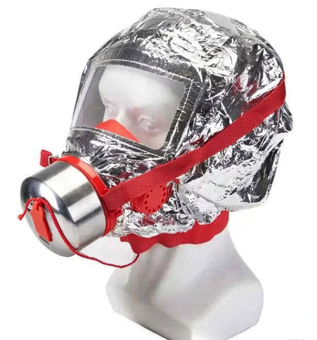 Firefighting face mask, fire and smoke mask, fire escape filter, self-rescue respirator,High-quality, ISO-certified self-rescue gas mask/respirator for adults and infants (suffocation/emergency rescue device)