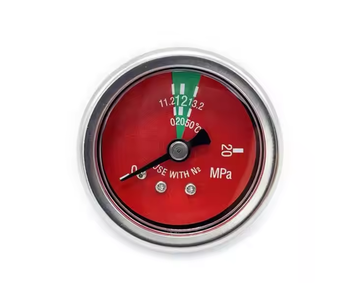 Direct supply from Chinese manufacturers: fire extinguisher valve components and pressure gauges，Fire Extinguisher Accessories，Guage & Manometer ，Mechanical Pressure Gauges Manometer，OEM factory for steel Bourdon tube pressure gauges used in fire extinguishers and fire safety equipment accessories.