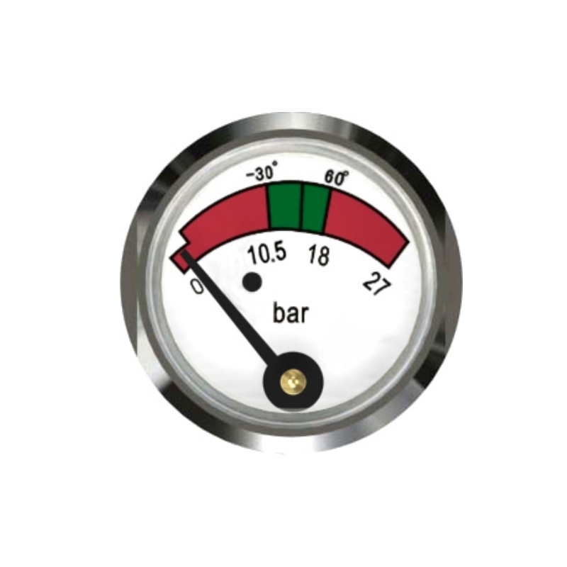 Guage & Manometer， Fire Extinguisher Accessories， Stainless Steel Diaphragm-Type Pressure Gauge for DCP Fire Extinguisher Valves，Fire Extinguisher Diaphragm-Type Pressure Gauge (Firefighting Equipment Accessory), Digital Gauge, Stainless Steel Threaded Fitting